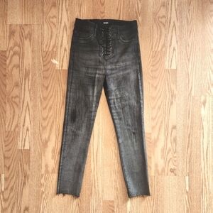 EUC Hudson High Rise Bullocks Jeans in Lace Up Super Skinny, Size 28